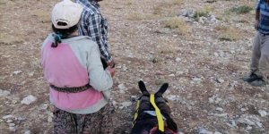 Karaman'da kayalıklardan düşen çoban helikopterle kurtarıldı