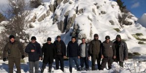 Seydişehir'in Gidengelmez Dağları'nın yaban hayvanları için yem bırakıldı