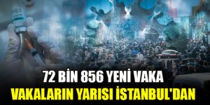 72 bin 856 yeni vaka... Vakaların yarısı İstanbul'dan