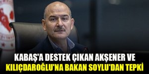 Kabaş'a destek çıkan Akşener ve Kılıçdaroğlu'na Bakan Soylu'dan tepki: Edepsizliği meşrulaştırmayı seçtiler