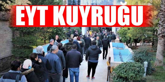 EYT'li vatandaşlar SGK önünde yoğunluk oluşturdu