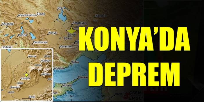 Niğde'de deprem! Konya da sallandı