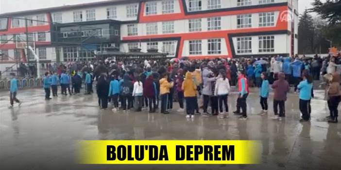 Son Dakika! Bolu'da 4,8 büyüklüğünde deprem