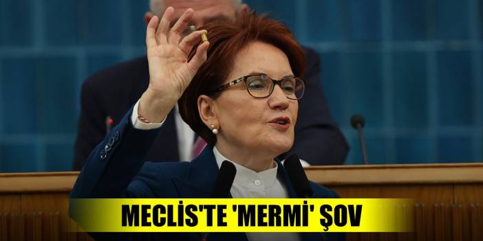 Akşener'den Meclis'te 'mermi' şov