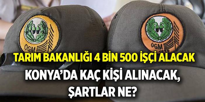 4 bin 500 işçi alacak Konya’da kaç kişi alınacak, şartlar ne?