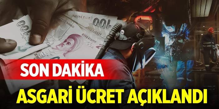 Son Dakika! Yeni asgari ücret açıklandı