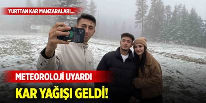 Meteoroloji uyardı, kar yağışı geldi! Yurttan kar manzaraları...