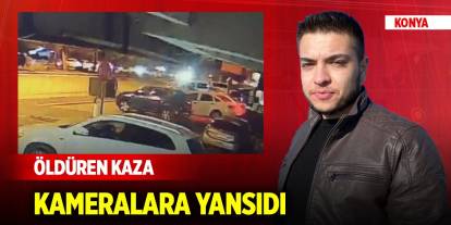 Konya'da üniversite öğrencisinin hayatını kaybettiği kaza kamerada