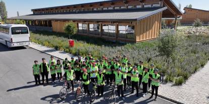 Konya'da öğrenciler doğal ve tarihi güzellikler eşliğinde pedal çevirdi