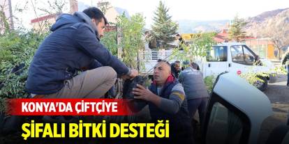 Konya'da çiftçiye su tasarrufu sağlayan şifalı bitki desteği