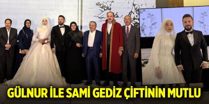 Gülnur ile Sami Gediz çiftinin mutlu günü