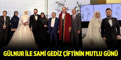 Gülnur ile Sami Gediz çiftinin mutlu günü