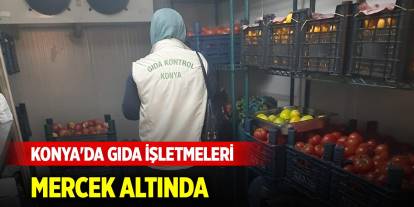 Konya'da gıda işletmeleri mercek altında