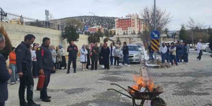 Konya Bozkır Devlet Hastanesi personeline yangın eğitimi