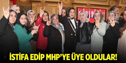 Konya'da partilerinden istifa eden 1736 kişi MHP'ye katıldı