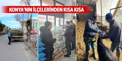 Konya'nın ilçelerinden kısa kısa haberler (10 Aralık 2024)