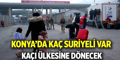 Konya’da kaç Suriyeli var  Kaçı ülkesine dönecek