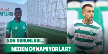 Konyaspor'da 2 oyuncu bu yüzden oynamadı!