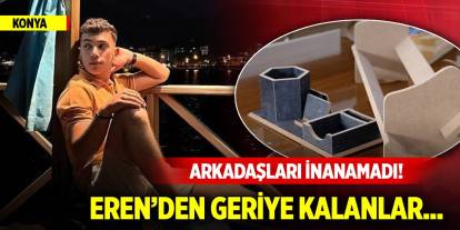 Arkadaşları inanamadı! Konya'da öldürülen Eren’den geriye kalanlar...