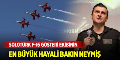 SOLOTÜRK F-16 Gösteri Ekibi Konya'da öğrencilerle buluştu... En büyük hayalleri bakın neymiş