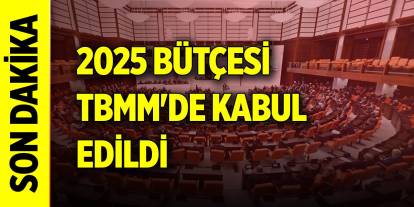 Son Dakika! 2025 bütçesi TBMM'de kabul edildi