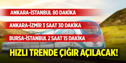 Hızlı trende çığır açılacak! Ankara-İstanbul 80 dakika sürecek