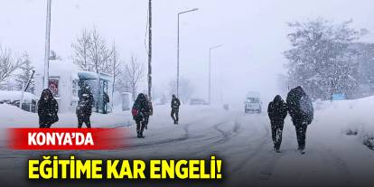 Konya'da eğitime kar engeli! (31 Aralık 2024)