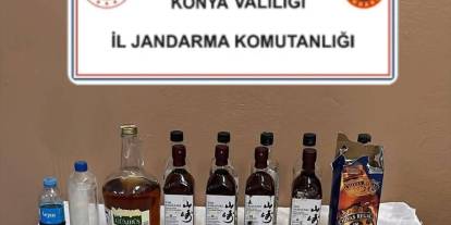 Konya'da 17 litre kaçak alkol ele geçirildi