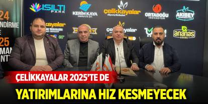 Çelikkayalar 2025’te de yatırımlarına hız kesmeyecek