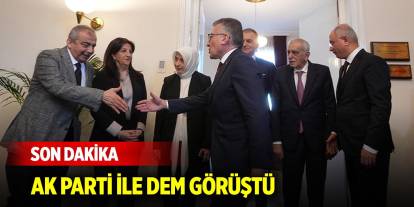 Son Dakika! AK Parti ile DEM Parti heyeti görüştü