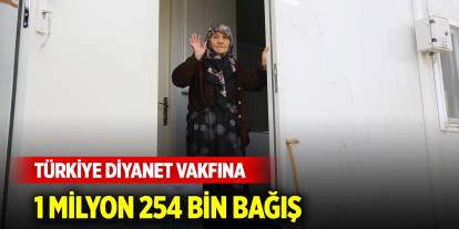 1 milyon 254 bin bağış... TDV, ihtiyaç sahiplerine umut olmayı sürdürüyor