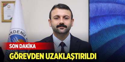 Akdeniz Belediye Başkanı Hoşyar Sarıyıldız görevden uzaklaştırıldı