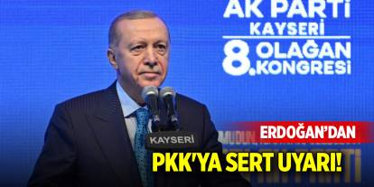 Cumhurbaşkanı Erdoğan: "Ya o silahlar gönüllü olarak bırakılacak ya da cebren bıraktırılacak”