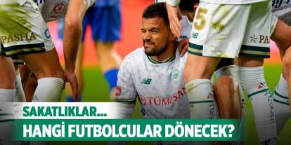 Konyaspor'da sakat futbolcuların son durumu öğrenildi!