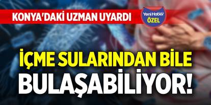 İçme sularından bile bulaşabiliyor! Konya'daki uzman uyardı