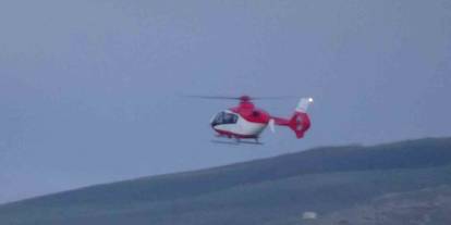 Ambulans helikopter 10 günlük bebek için havalandı