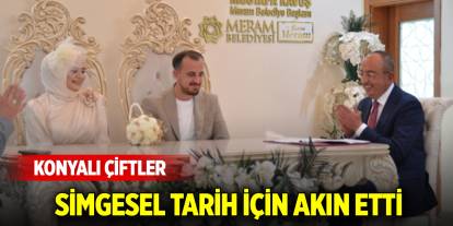 Konyalı çiftler simgesel tarih için akın etti