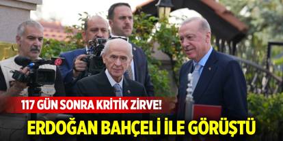 117 gün sonra kritik zirve! Cumhurbaşkanı Erdoğan Bahçeli ile görüştü