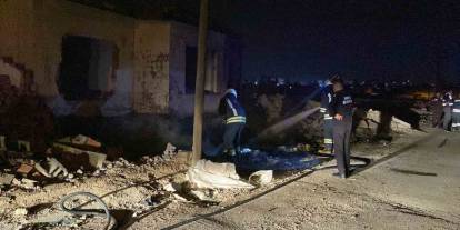 13 katlı binada yangın ihbarına giden itfaiye müstakil metruk evle karşılaştı