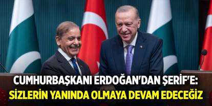 Cumhurbaşkanı Erdoğan'dan Şerif'e: Sizlerin yanında olmaya devam edeceğiz