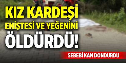 Kız kardeşi, eniştesi ve yeğenini öldürdü! Sebebi kan dondurdu