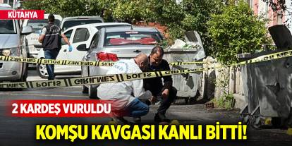 Komşu kavgası kanlı bitti! 2 kardeş vuruldu
