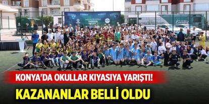 Konya'da okullar kıyasıya yarıştı! Kazananlar belli oldu