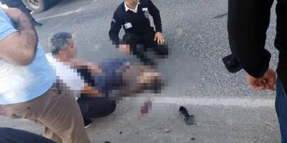 Motosikletin çarptığı babaanne öldü, torunu ağır yaralandı