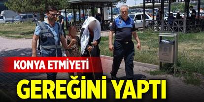Konya Merkezde dilencilere operasyon