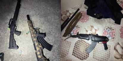 Adana’da EYP ile biri kalaşnikof 6 silah ele geçirildi: 2 tutuklama