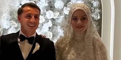 Milli futbolcu Kerem Aktürkoğlu evlendi