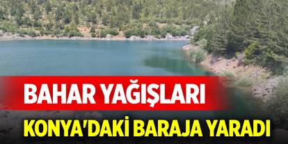 Bahar yağışları Konya'daki baraja yaradı