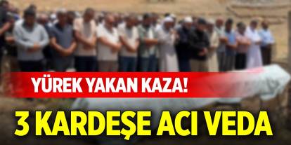 Yürek yakan kaza! 3 kardeşe acı veda