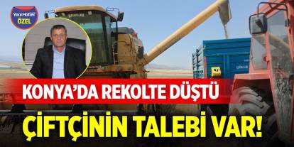 Konya’da rekolte düştü, çiftçinin talebi var!